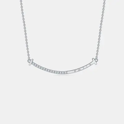 Moissanite 925 Sterling Sliver Necklace - GlossiChic Collection Silver / One Size GlossiChic Collection jewelry