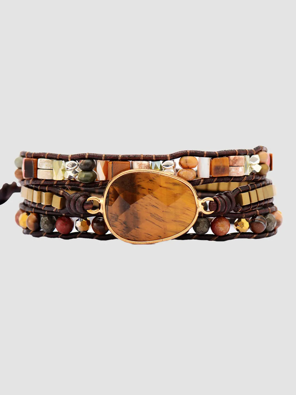 Geometrical Shape Triple-Layer Bracelet - GlossiChic Collection Style B / One Size GlossiChic Collection jewelry