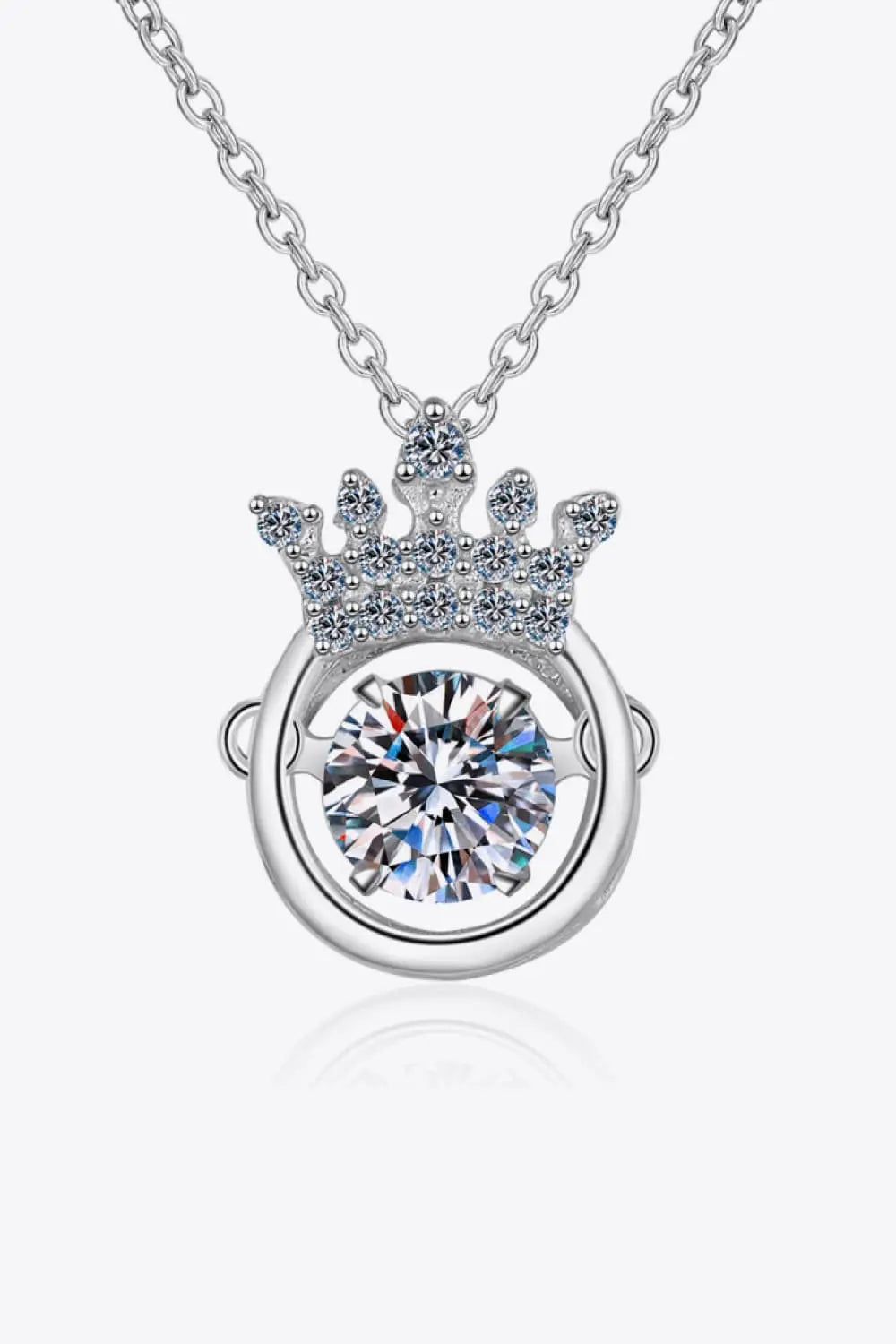 Moissanite 925 Sterling Silver Necklace - GlossiChic Collection Silver / One Size GlossiChic Collection jewelry