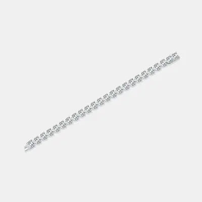 24 Carat Moissanite 925 Sterling Silver Heart Bracelet - GlossiChic Collection Silver / One Size GlossiChic Collection jewelry
