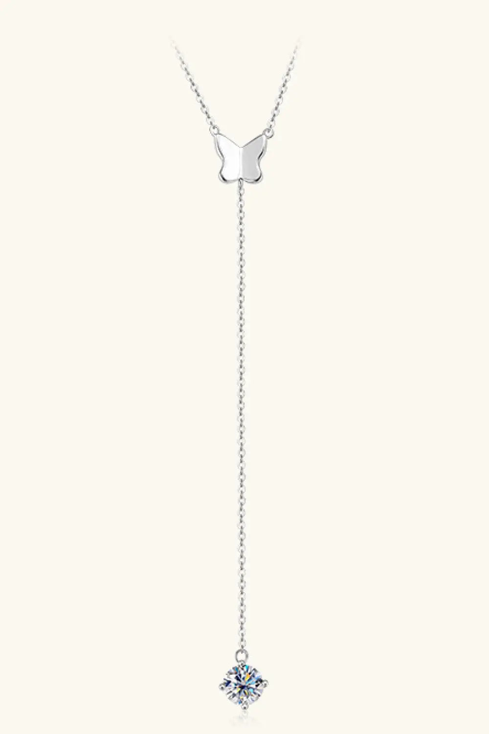 1 Carat Moissanite 925 Sterling Silver Necklace - GlossiChic Collection Silver / One Size GlossiChic Collection jewelry