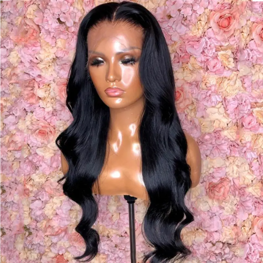 Virgin lace front full human hair body wave pre-plucked wig/with baby hair - GlossiChic Collection 10 Inches / natural color GlossiChic Collection Lace Wigs
