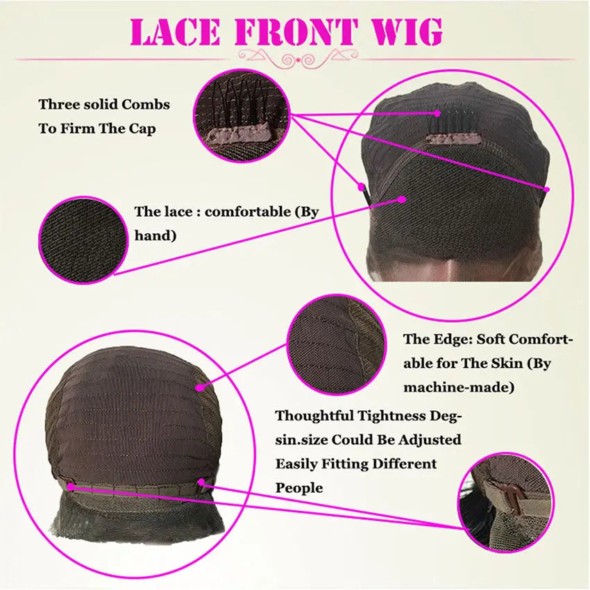 Invisible HD 5X5 Transparent Swiss Lace Closure Wig Super Thin Film Undectable Straight Brazilian Lace Front Human Hair Wigs - GlossiChic Collection 8 Inches / lace front wig GlossiChic Collection