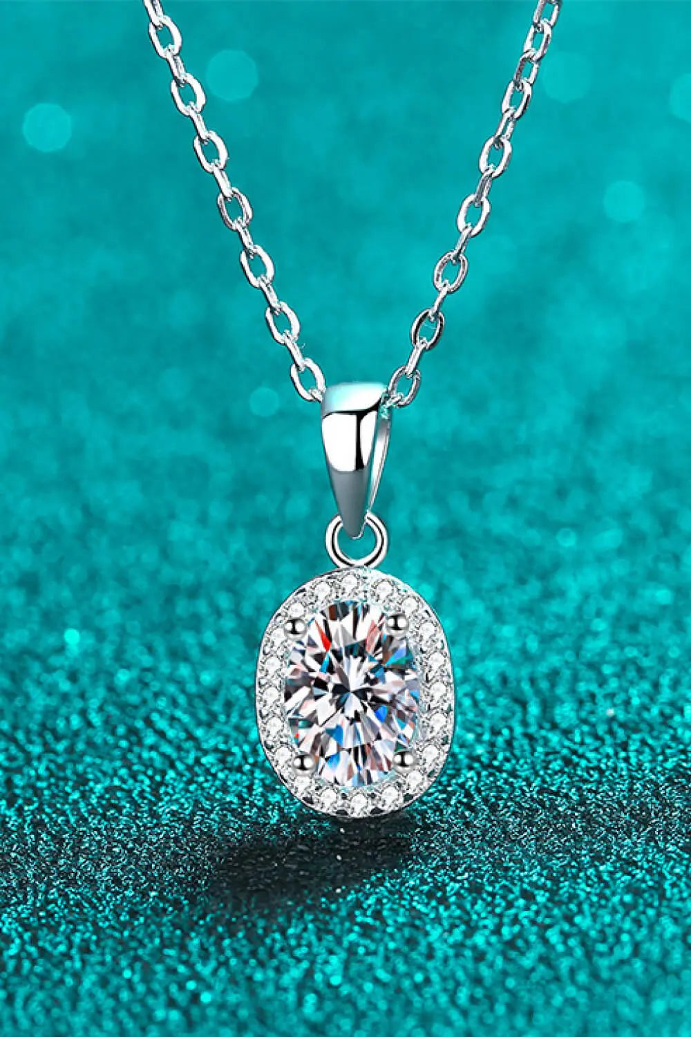 Be The One 1 Carat Moissanite Pendant Necklace - GlossiChic Collection Silver / One Size GlossiChic Collection jewelry
