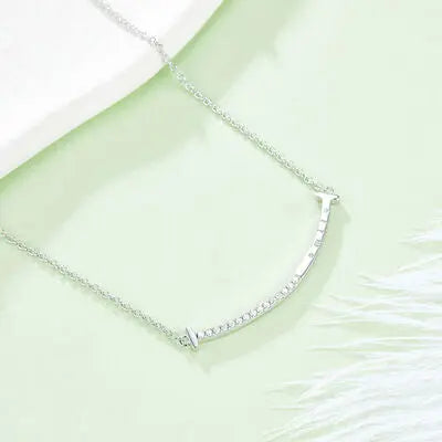 Moissanite 925 Sterling Sliver Necklace - GlossiChic Collection Silver / One Size GlossiChic Collection jewelry