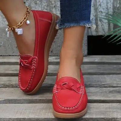 Weave Wedge Heeled Loafers - GlossiChic CollectionShoes & Accessories
