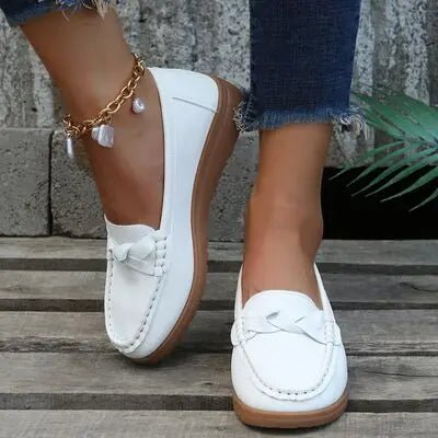 Weave Wedge Heeled Loafers - GlossiChic CollectionShoes & Accessories