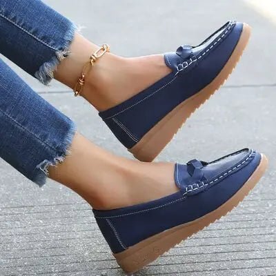 Weave Wedge Heeled Loafers - GlossiChic CollectionShoes & Accessories