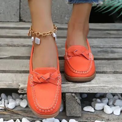 Weave Wedge Heeled Loafers - GlossiChic CollectionShoes & Accessories