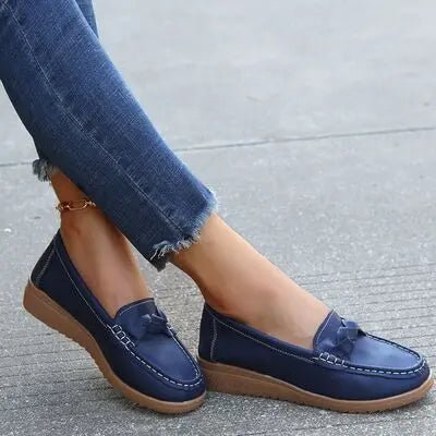 Weave Wedge Heeled Loafers - GlossiChic CollectionShoes & Accessories